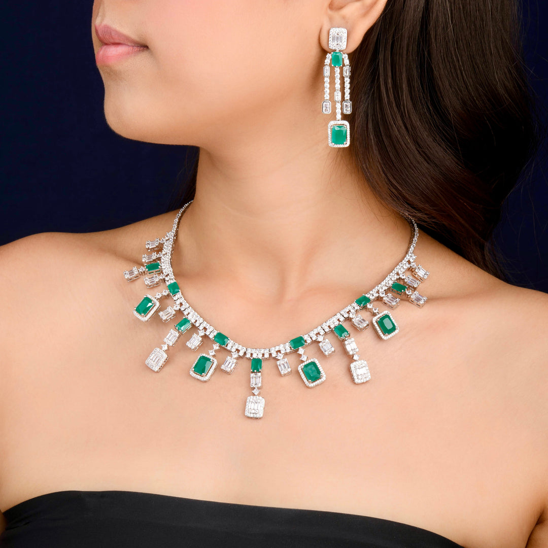 House of MISU in Iliana Diamond Necklace Set