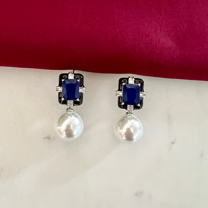 Dylan Enamel Pearl Studs