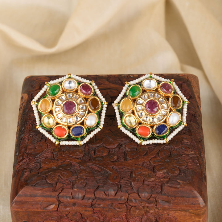 Vaanya Navratan Earrings