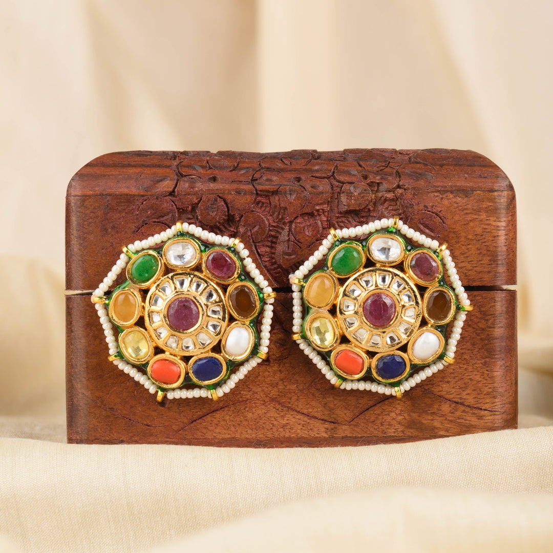 Vaanya Navratan Earrings