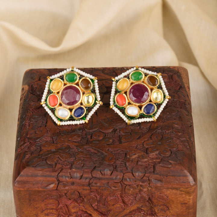 Purvi Navratan Earrings