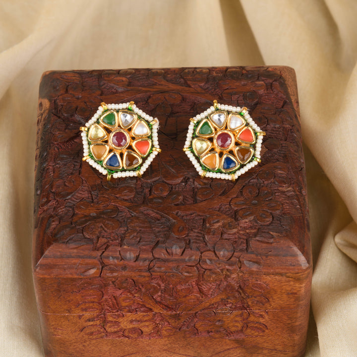 Nitya Navratan Earrings