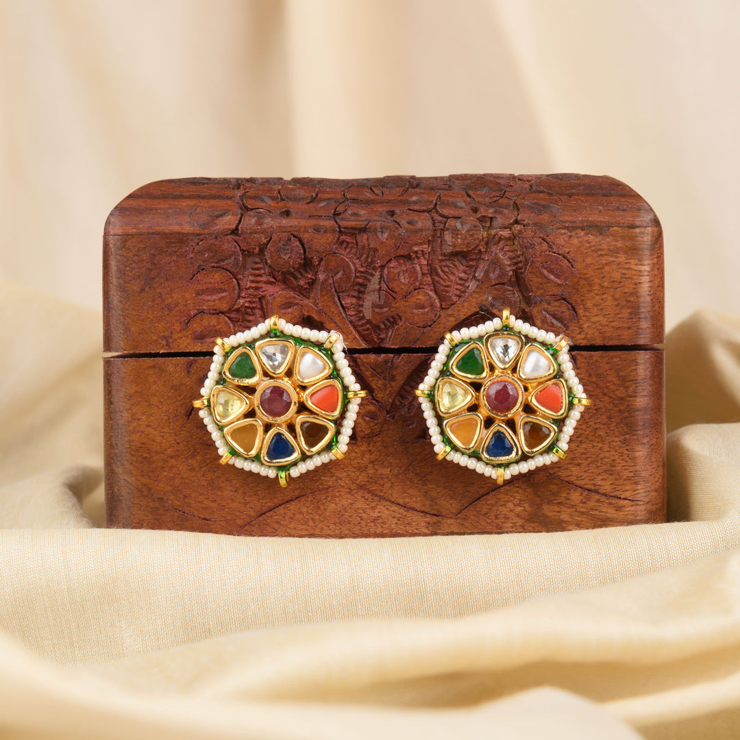 Nitya Navratan Earrings