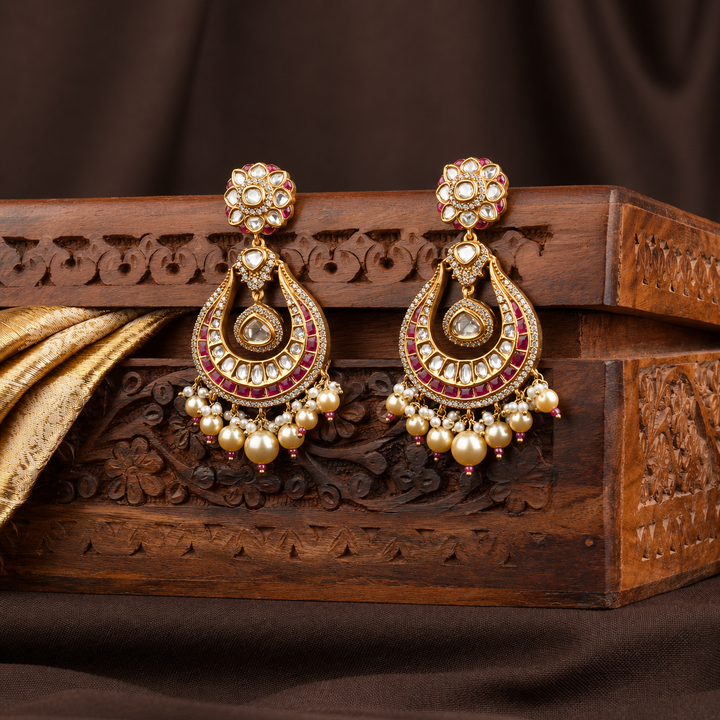 Mihika Polki and Pearl Chandbali