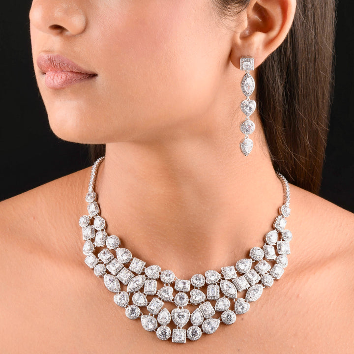 Darlene Diamond Necklace Set