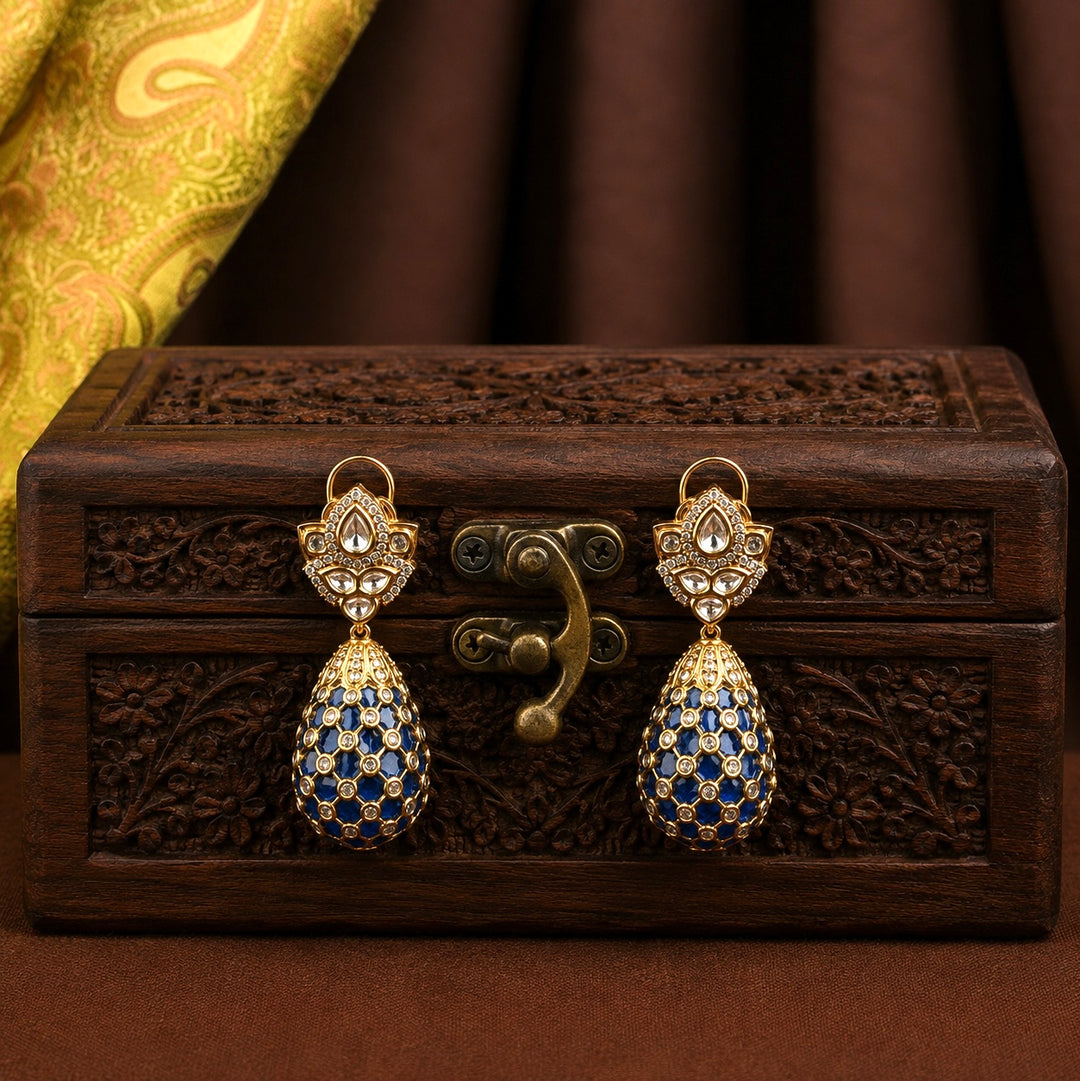 Kuhu Polki Earrings