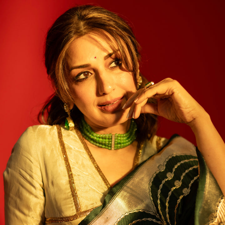 Sonali Bendre in Gleam Beaded Choker