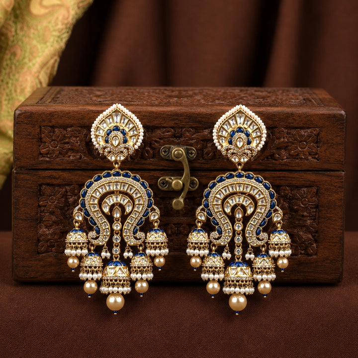 Suhana Polki and Pearl Earrings