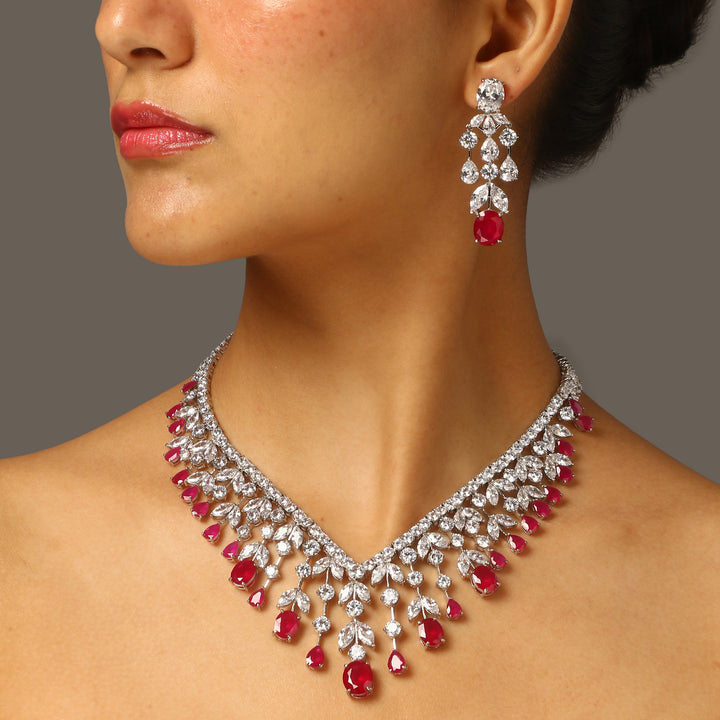 Aileen Diamond Necklace Set