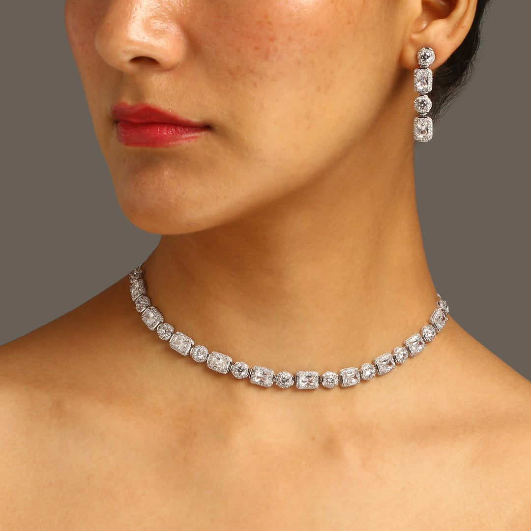 Caroline Diamond Choker Set