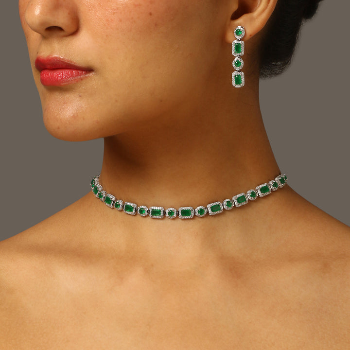 Caroline Diamond Choker Set