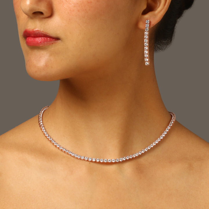 Edina Diamond Necklace Set