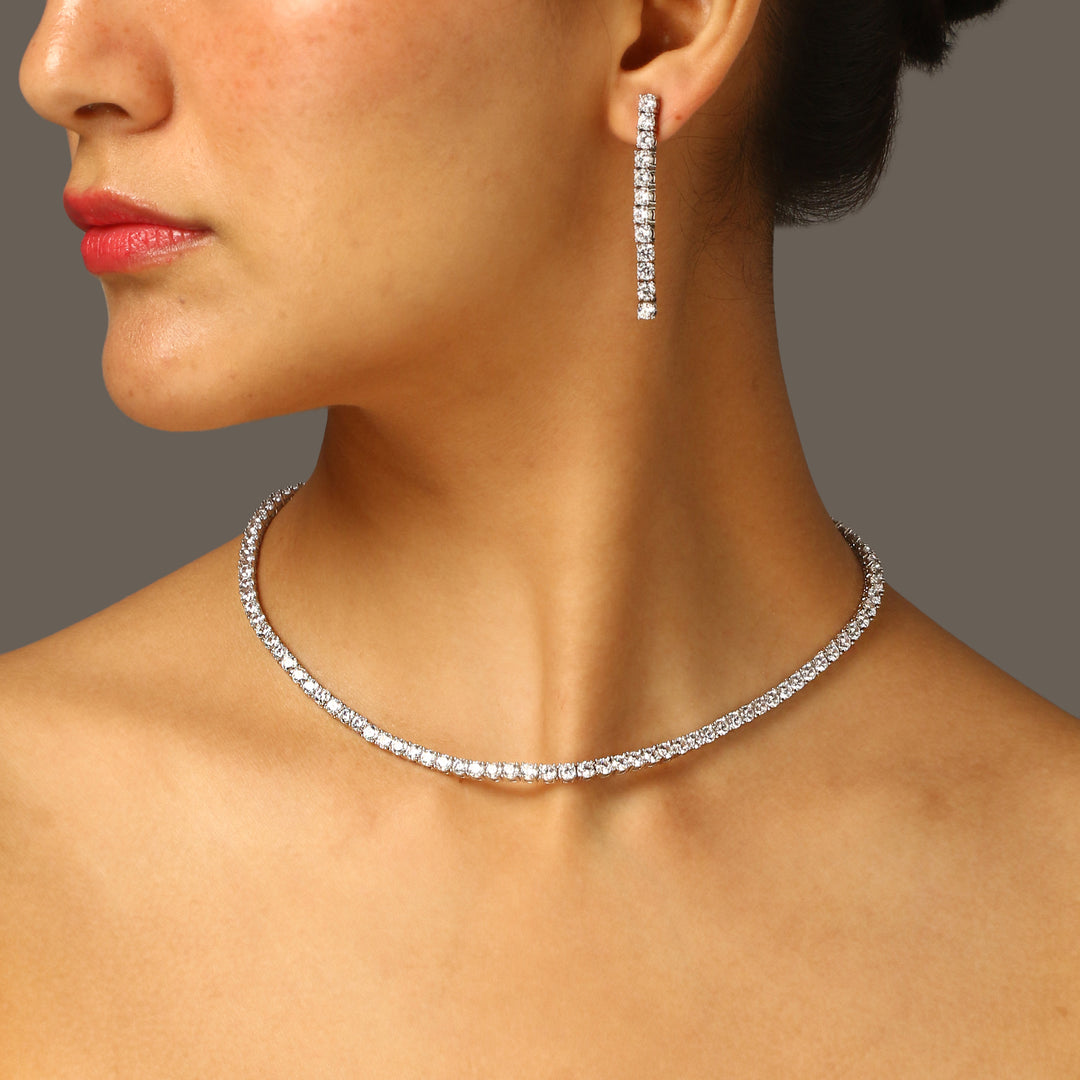 Edina Diamond Necklace Set