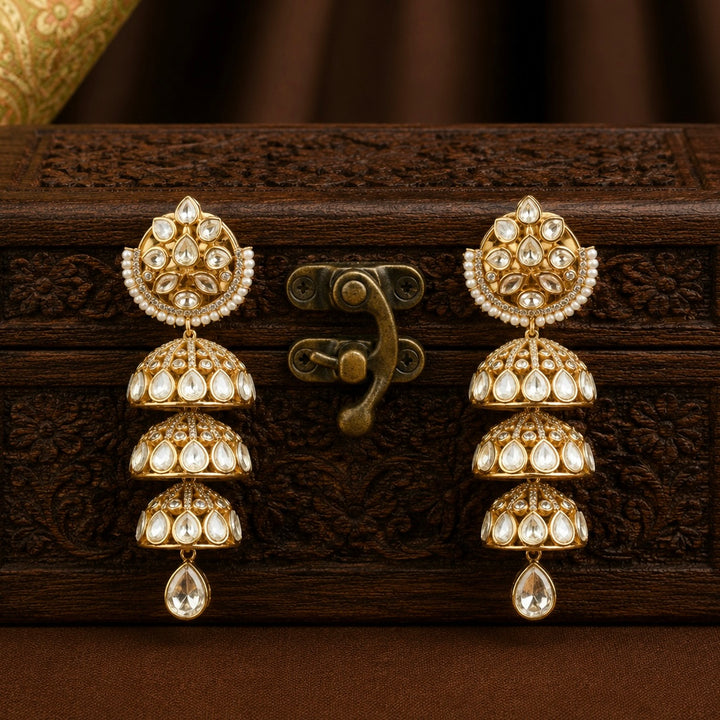 Shivika Polki Jhumkas