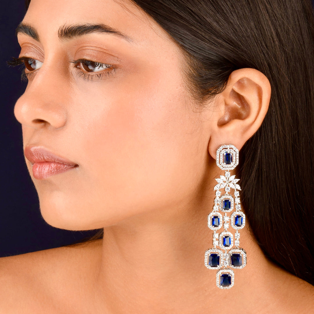 Aanchal Batra in Delisha Diamond Earrings