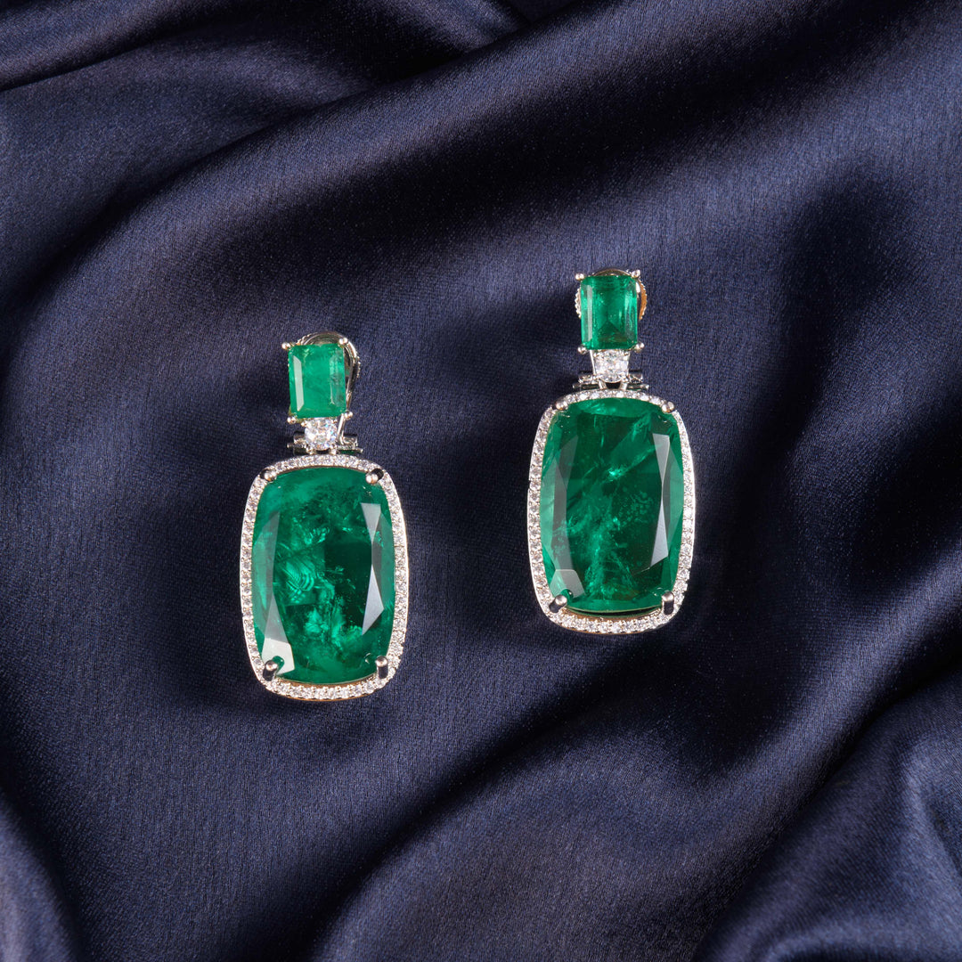 Sorina Green Doublet Earrings