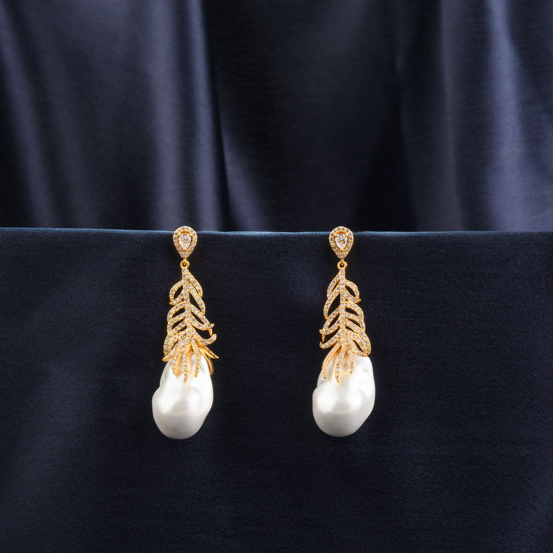 Mor-pankh Diamond Earrings