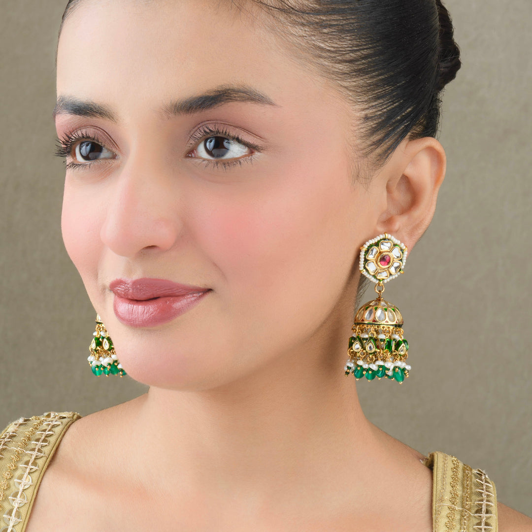 Parnika Polki Jhumkas
