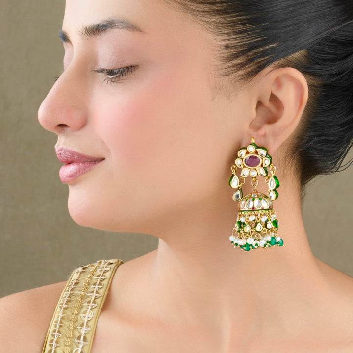 Meher Polki Jhumkas