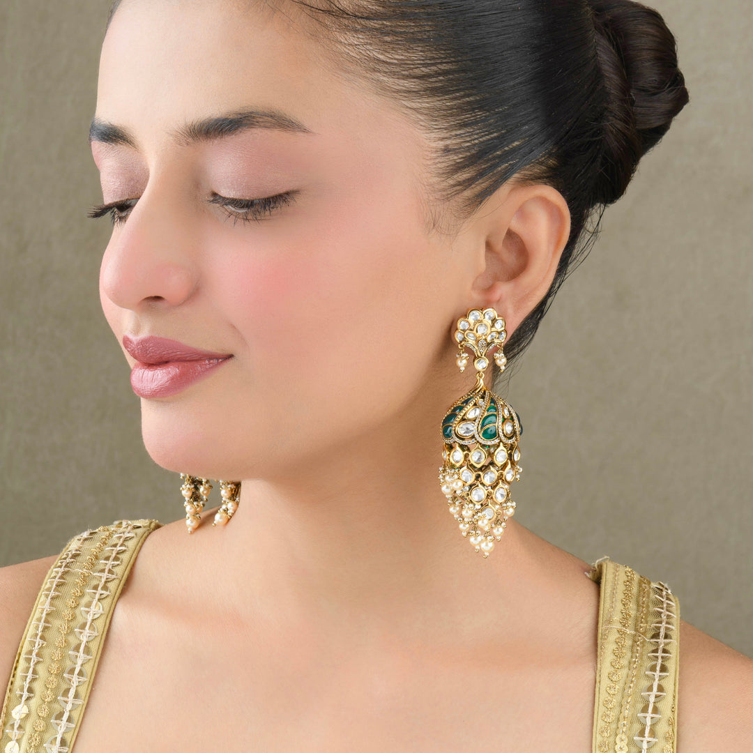 Noor Polki Jhumkas