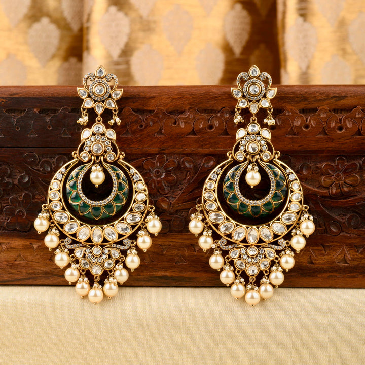 Aafreen Polki Chandbali