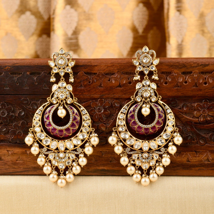 Aafreen Polki Chandbali