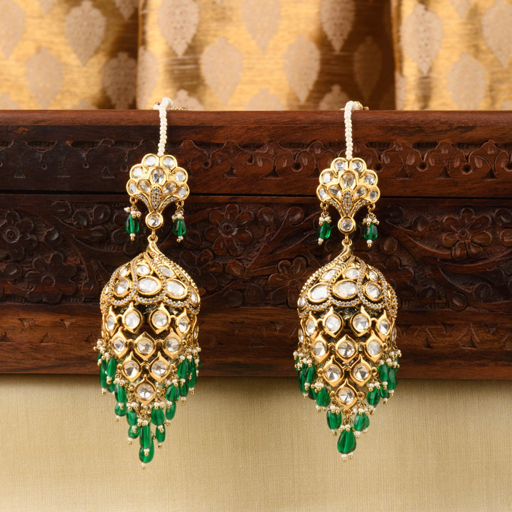 Saba Polki Jhumkas
