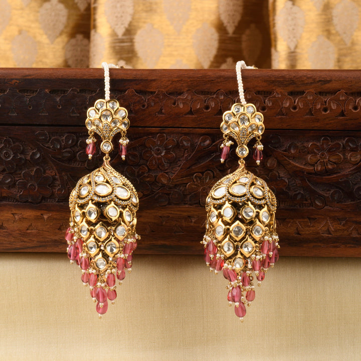 Saba Polki Jhumkas