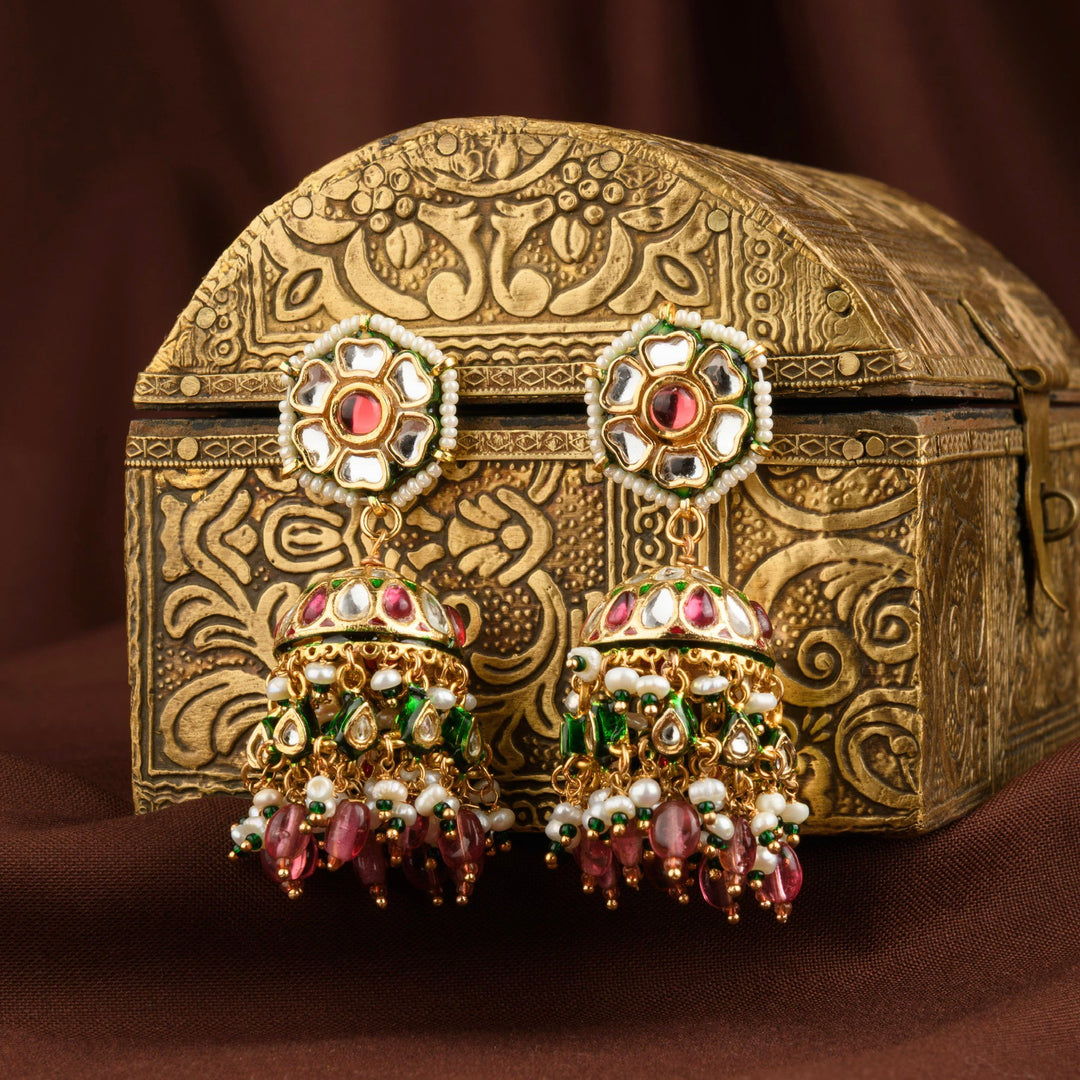 Raisha Polki Jhumkas