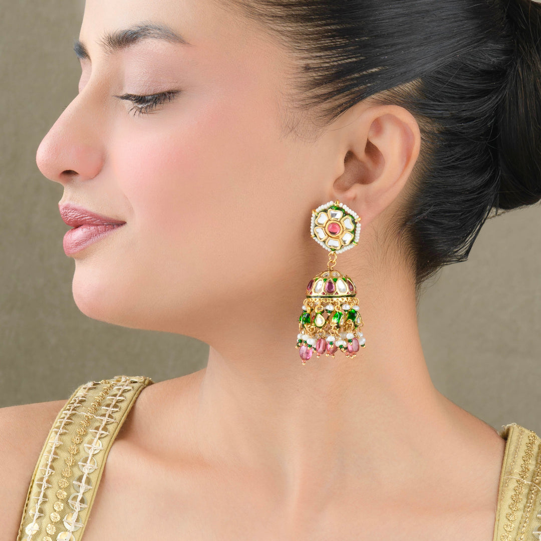 Raisha Polki Jhumkas