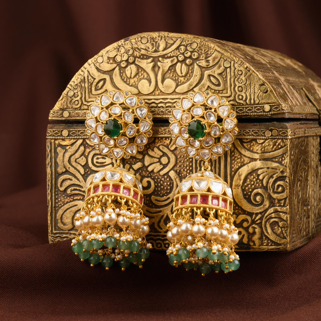 Sania Polki Jhumkas