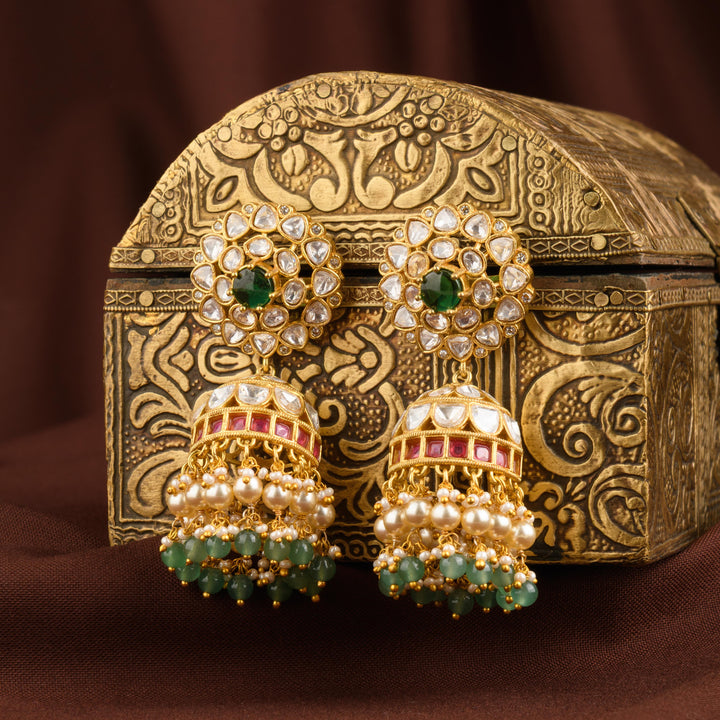 Sania Polki Jhumkas