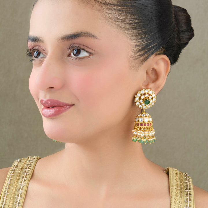 Sania Polki Jhumkas
