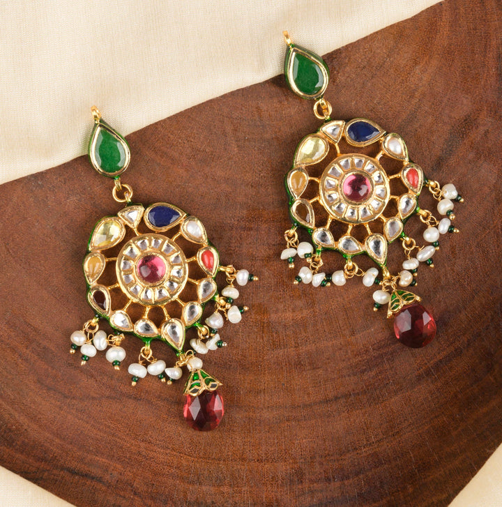 Shloka Navratan Earrings