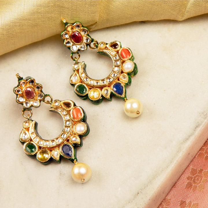 Himaya Navratan Earrings