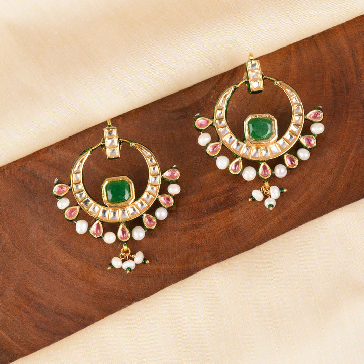 Zeenat Emerald Chandbali