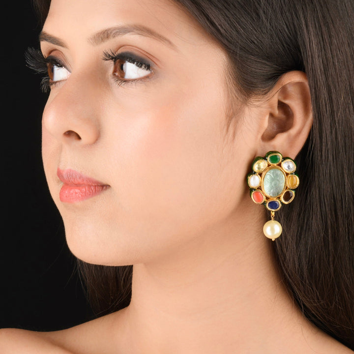 Aarfa Navratan Earrings