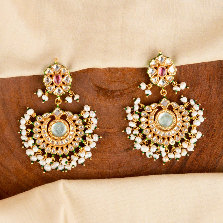 Mishti Pearl and Polki Chandbali