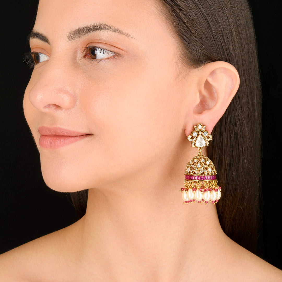 Aarushi Polki Jhumkas