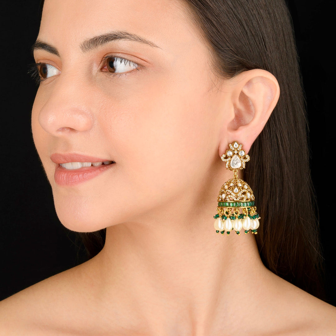 Aarushi Polki Jhumkas