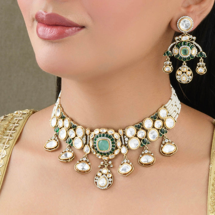 Kanchan Polki Choker Set