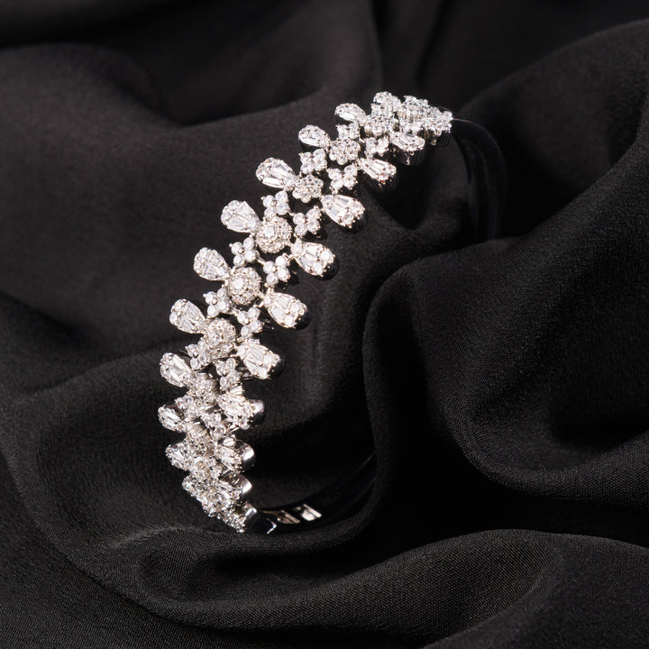 Fleur Diamond Cuff Bracelet