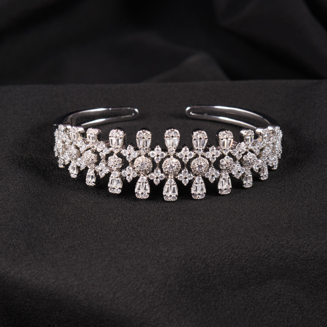 Fleur Diamond Cuff Bracelet