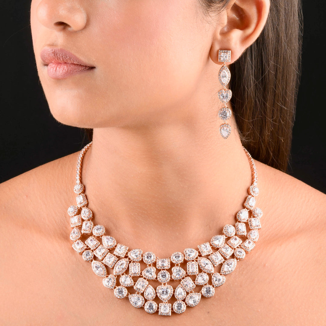 Darlene Diamond Necklace Set