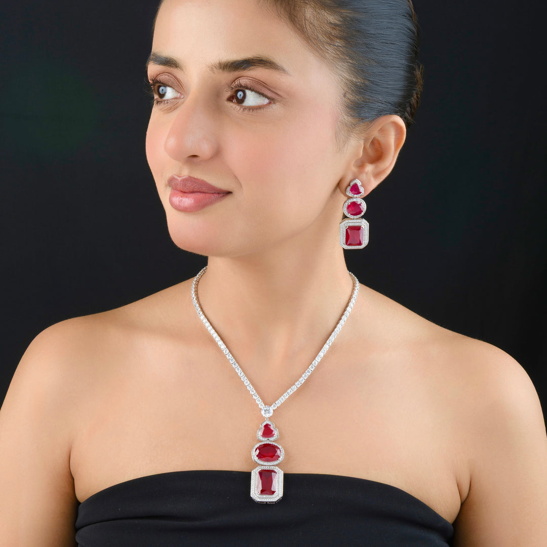 Selene Diamond Necklace Set