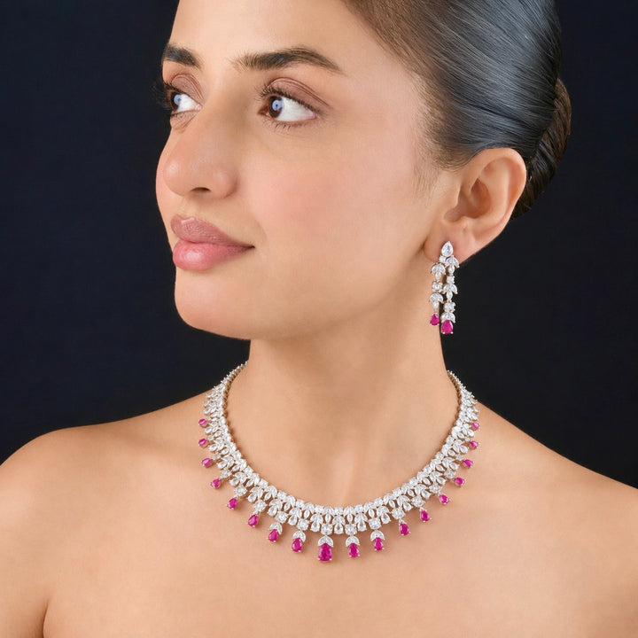 Xenia Diamond Necklace Set
