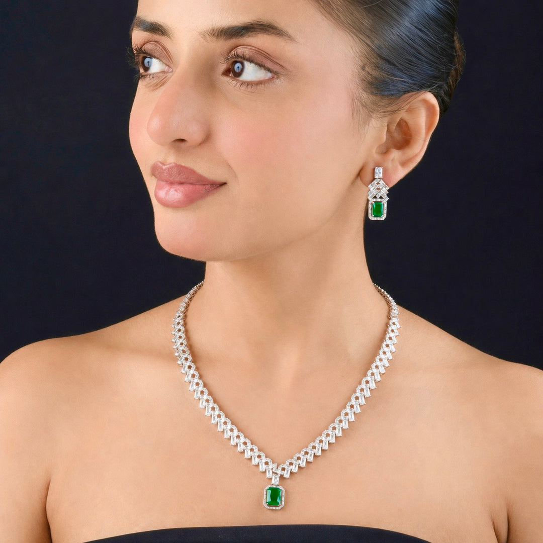 Ava Diamond Necklace Set