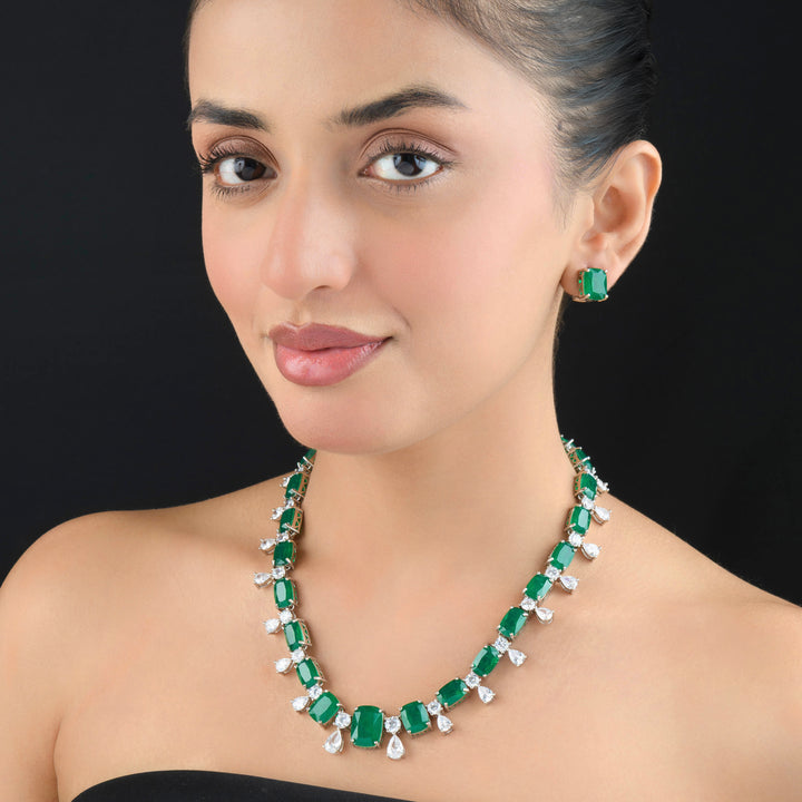 Rosalind Diamond Necklace Set