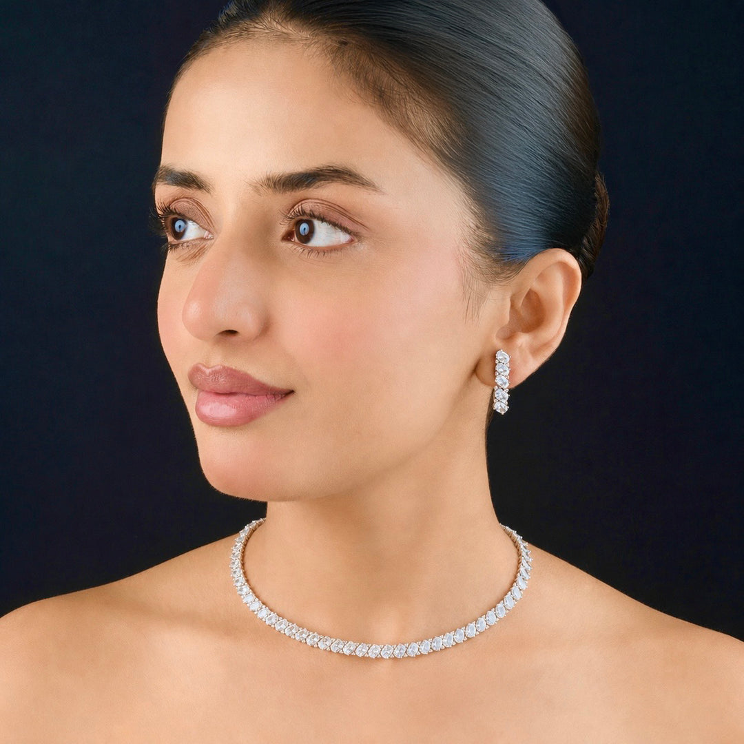Skylar Diamond Necklace Set