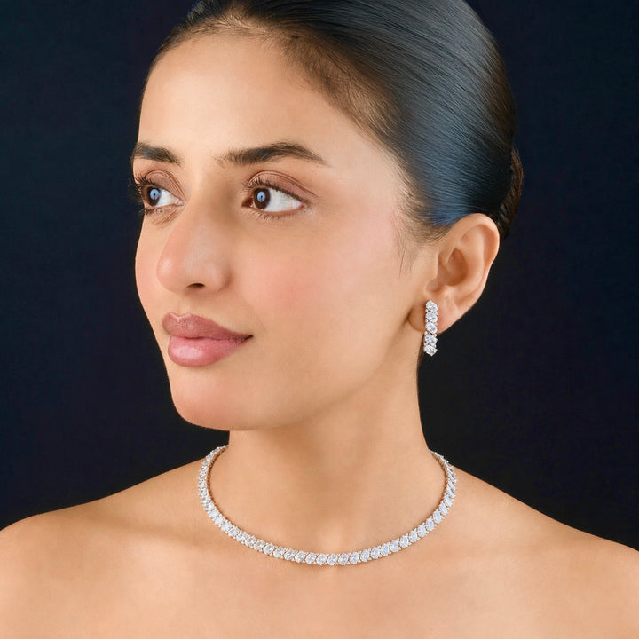 Skylar Diamond Necklace Set